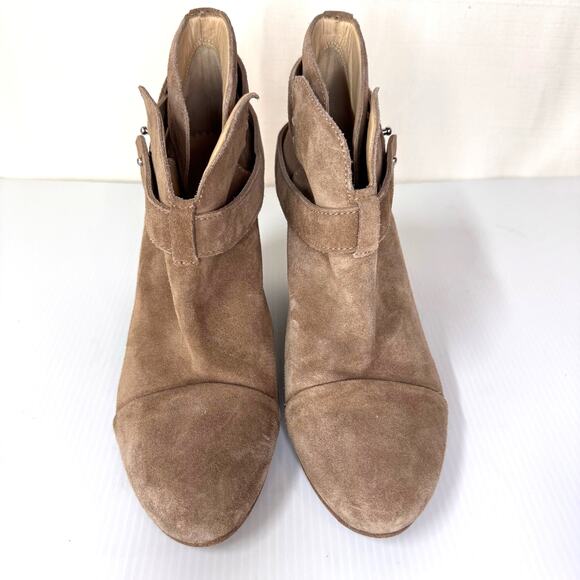 RAG & BONE Harrow Bootie Women's 8 Tan‎ Suede Leather Boho Edgy Festival Concert - Picture 5 of 11